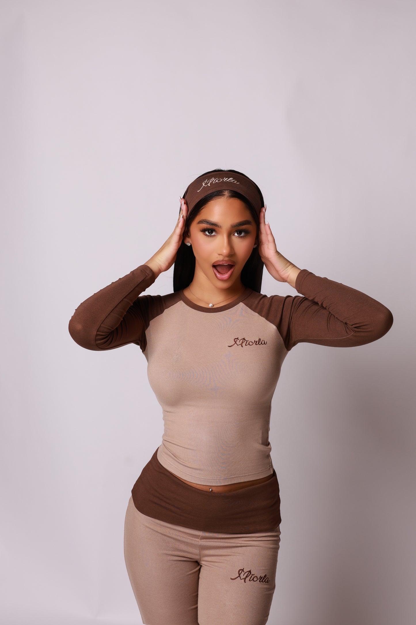 Coffee Brown - Two Piece Set
