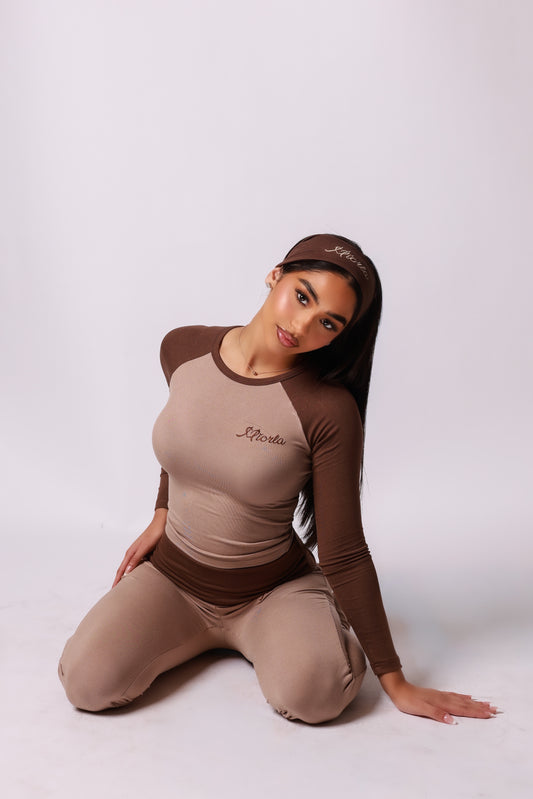 Coffee Brown - Two Piece Set